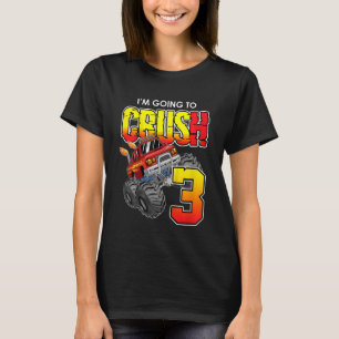 Kinder monster Truck Birthday 3 Year Old 3rd Birth T-shirt