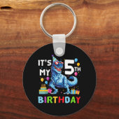 Kinder monster Truck Crushing is vijf jaar oud Sleutelhanger (Voorkant)