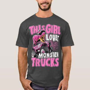 Kinder Monster Truck Kinder Toddler Dit meisje hou T-shirt
