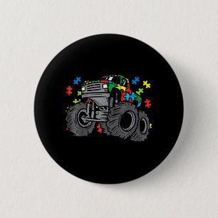 Kinder Monster Truck Puzzles Cute Kinder Autism Aw Ronde Button 5,7 Cm