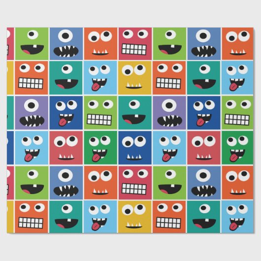 Kinder Monster van het Monster van het Monster van Cadeaupapier (Vlak)