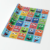 Kinder Monster van het Monster van het Monster van Cadeaupapier (Uitgerold)