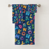 Kinder Monsters ABC Gekke Alfabet Monster Bad Handdoek (Insitu)