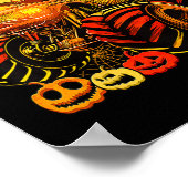 Kinder monstertruck Halloween Jack O Lantern Boys Poster (Hoek)