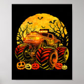 Kinder monstertruck Halloween Jack O Lantern Boys  Poster (Voorkant)