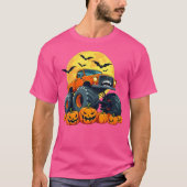 Kinder monstertruck Halloween pompoen Jack O Lante T-shirt (Voorkant)