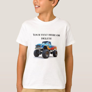 Kinder monstertrucks jarig t-shirt