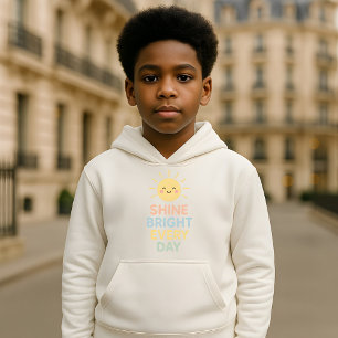 Kinder Motivatie Hoodie – Shine Bright