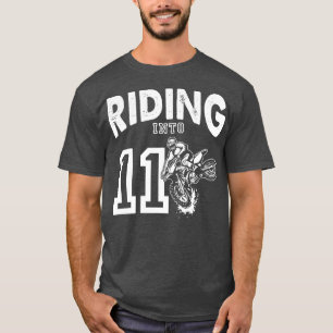 Kinder Motocross 11 jaar oud 11e verjaardag Dirt B T-shirt