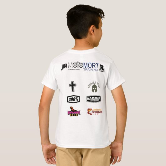 Kinder MotoMort Training Enduro Team Shirt (Achterkant volledig)