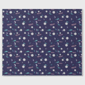 Kinder motormeteor Black Hole Planet Comet Cadeaupapier (Vlak)