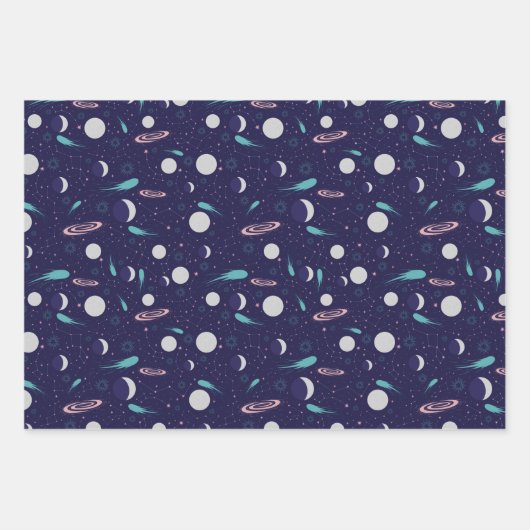 Kinder motormeteor Black Hole Planet Comet Inpakpapier Vel (Voorkant 3)