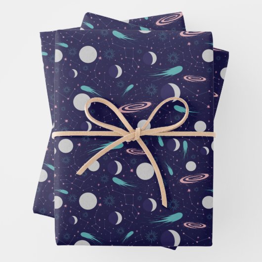 Kinder motormeteor Black Hole Planet Comet Inpakpapier Vel (In situ)