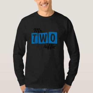Kinder Mr. Twee Riffic Leuke 2e Verjaardags Jongen T-shirt