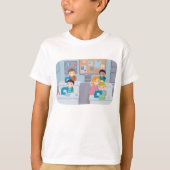 Kinder naaiklasse plezier knutselen en leren t-shirt (Voorkant)