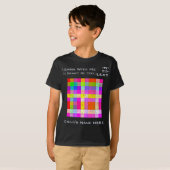 Kinder naam, Autisme Smart & Cool Kleurrijke Jigsa T-shirt (Voorkant volledig)