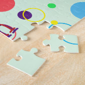 Kinder naam Dinosaur Puzzle Learning Activity Legpuzzel (Zijkant)