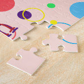 Kinder naam Dinosaur Puzzle Learning Activity Legpuzzel (Zijkant)