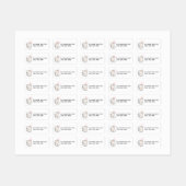 Kinder naam en telefoonnummer Cute Cat Label (Vel)