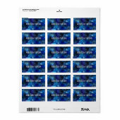 Kinder naam Galaxy Space School Supply Label (Full Sheet)