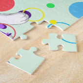 Kinder naam Happy Kittycorn Puzzle-leeractiviteit Legpuzzel (Zijkant)