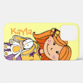 Kinder naam Kayla meisje knuffelgeel Case-Mate iPhone Case (Achterkant (horizontaal))