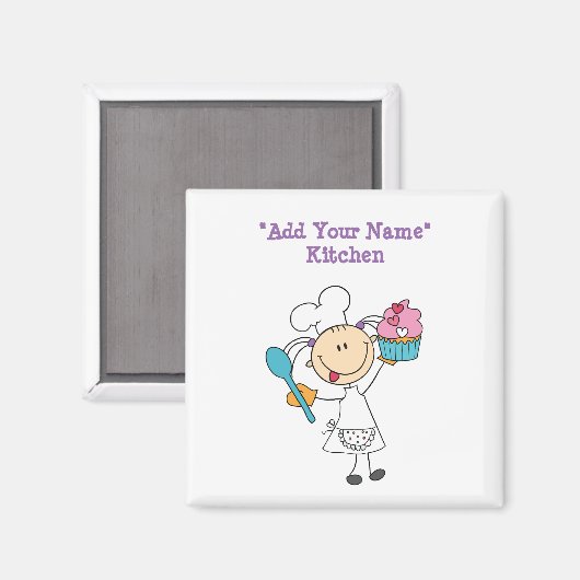 Kinder naam Koelmachine Magnet (Voorkant / Achterkant)