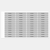 Kinder naam Label School Grey Zwart Custom (Vel)