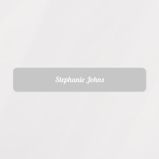 Kinder naam label school grijs blauw kleur code co (Design 2)