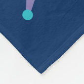 Kinder naam Outer Space Rocket Ship Fleece Deken (Hoek)