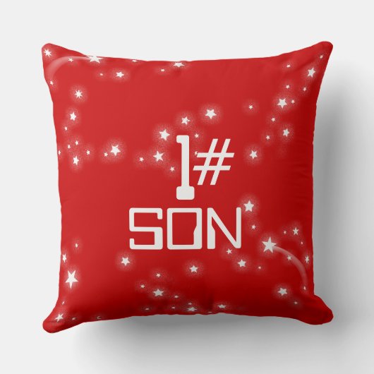 Kinder naam Raketruimteverkenner rode kussen (Achterkant)