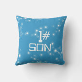 Kinder naam raketverkenner blauw Elijah kussen (Achterkant)