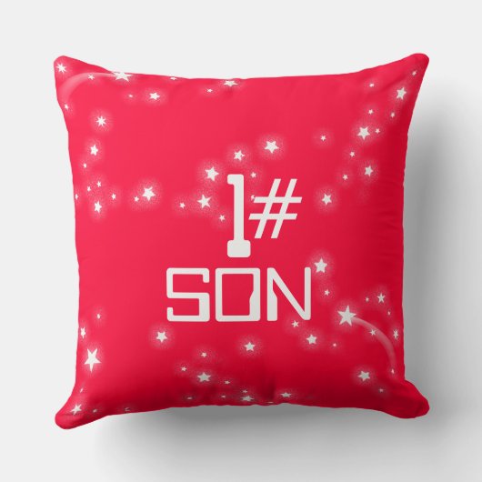 Kinder naam Rocket Space Explorer zwart rood kusse Kussen (Achterkant)