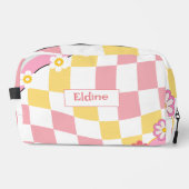 Kinder naam rugzak 70s groovy terug naar school (Voorkant)