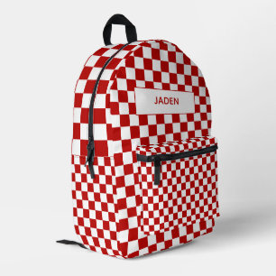 Kinder naam rugzak auto race terug naar school