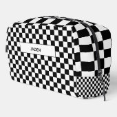 Kinder naam rugzak auto race terug naar school (Rechterhoek)