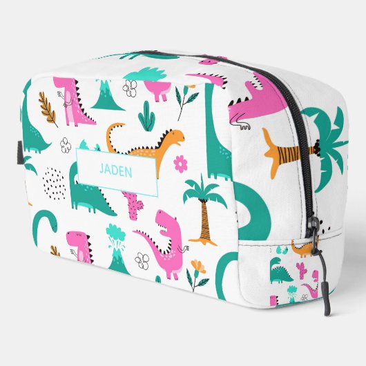 Kinder naam rugzak Dinausor terug naar school (Rechterhoek)