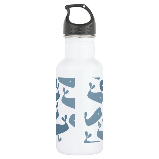 Kinder naam van blauw groothandelspatroon waterfles  (Achterkant)