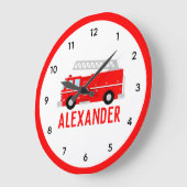 Kinder naam van Fire Truck Grote Klok (Hoek)
