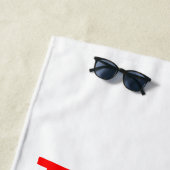 Kinder naam van Fire Truck Strandlaken (In situ)