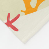 Kinder naam van kleurrijke Zeeen van de oceaan Fleece Deken (Hoek)