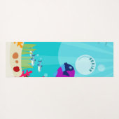 Kinder naam van kleurrijke Zeeen van de oceaan Yogamat (Achterkant (horizontaal))