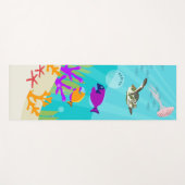 Kinder naam van kleurrijke Zeeen van de oceaan Yogamat (Voorkant (horizontaal))