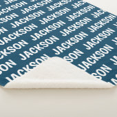 Kinder naamgreep - Kies uw kleur! Sherpa Deken (3/4)