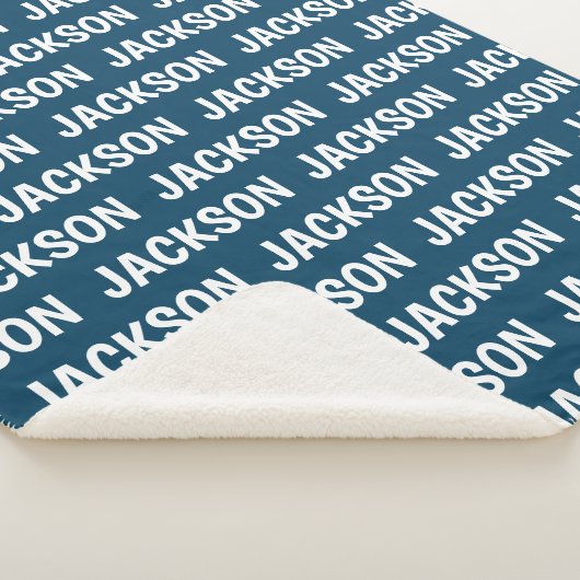 Kinder naamgreep - Kies uw kleur! Sherpa Deken (3/4)