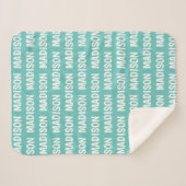 Kinder naamgreep - Kies uw kleur! Sherpa Deken (Voorkant (horizontaal))