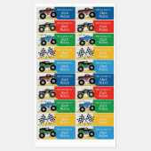 Kinder naamlabels voor schoolbenodigdheden Monster Labels (Vel)