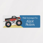 Kinder naamlabels voor schoolbenodigdheden Monster Labels (Design 1)