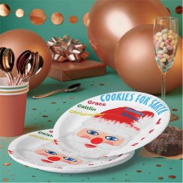 Kinder Namen Cookies voor Santa Papieren Bordje