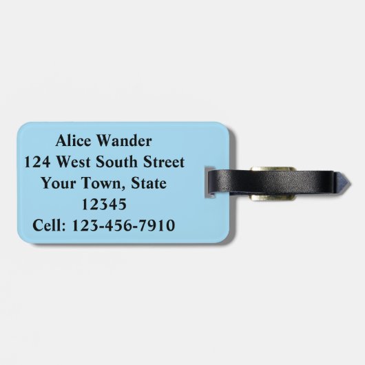 Kinder Narwhale Bagagelabel (Achterkant horizontaal)